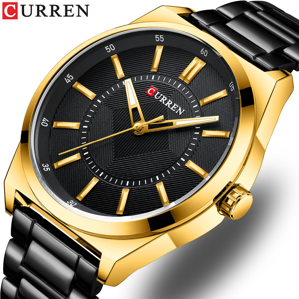 Men's Watch Quartz Watch Steel Band Watch Fashion Business Men's Watch