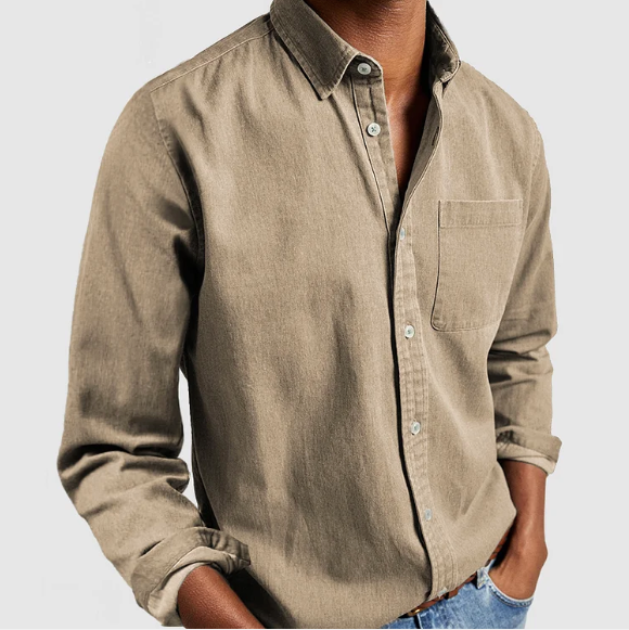 LUGANO Cotton Denim Blend Shirt