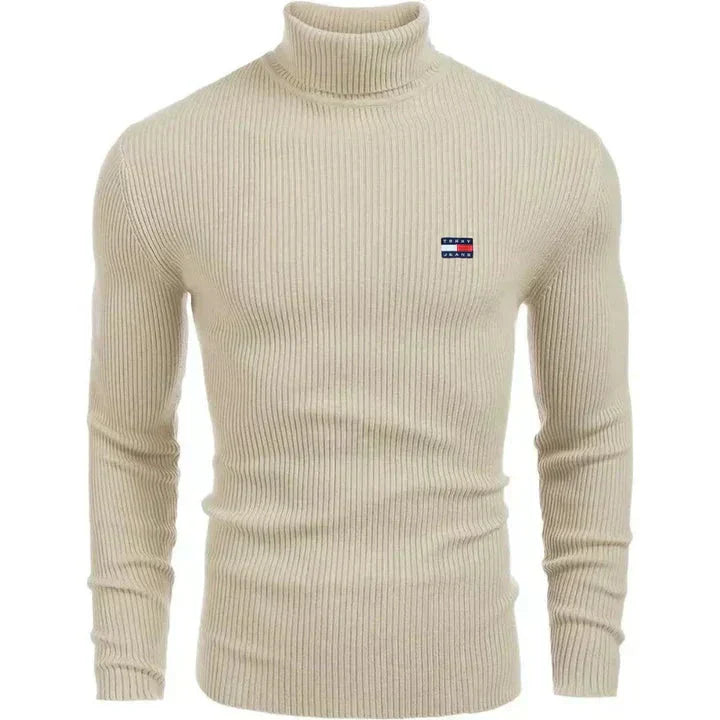 TH Turtleneck Classic Knit Sweater
